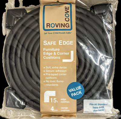 Roving Cove 15 ft Safe Edge & 4 Corners Cushion for Baby Proofing