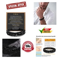 To My Son Gift for Son Bracelet Love from Mom, Dad Forever Birthday, Graduation