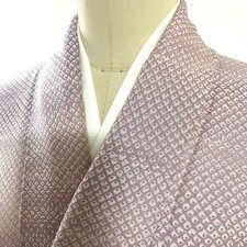 JAPANESE KIMONO FINE PATTERN 153cm 5 ft 0 in PURE SILK ZZ1244