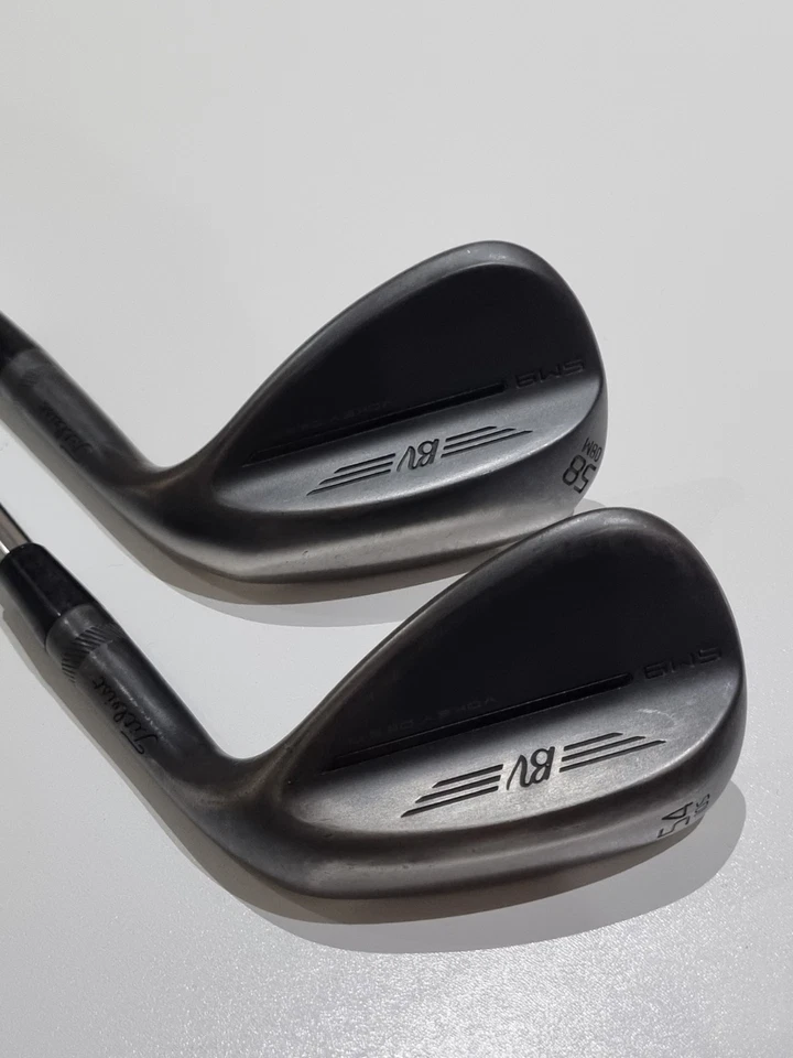 Titleist SM9 Black Raw Wedge Set * 54 & 58 Degree * BV Wedge Flex Shafts - Image 2 of 4