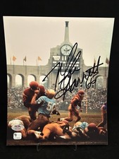 MIKE GARRETT SIGNED PHOTO 8 X 10 AUTOGRAPHED PHOTO USC HEISMAN KC CHIEFS PSA COA