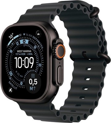 Apple Watch Ultra 3 (2025) - Titan Schwarz - OCEAN BAND BLACK - Neu / OVP