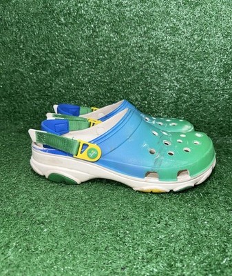 Crocs Sprite Coca-Cola Clog Mens Size 11 Green Lemon Comfort All Terrain Sandals