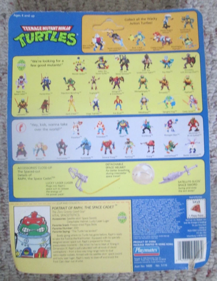 1990 Teenage Mutant Ninja Turtles TMNT Raph The Space Cadet - Image 2 of 4