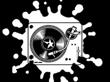 custom Laptop Decal Sticker DJ Flat Surface 10 Inches L Window Turntablist