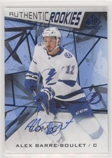 2021 Upper Deck SP Game Used Authentic Rookies Blue Alex Barre-Boulet Auto gz3