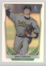 2014 Bowman Draft Chrome Refractor Brett Graves #CDP73 1q0b