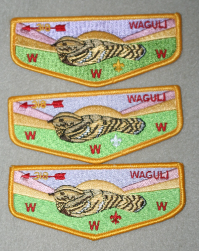BSA OA WAGULI LODGE 318 LOT OF 3 DIFFERENT S ISSUES