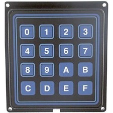 1PC GRAYHILL INC 88BB2-072 Keypad, 4 x 4 in., Flange Mount, 3.000 +/- 0.015