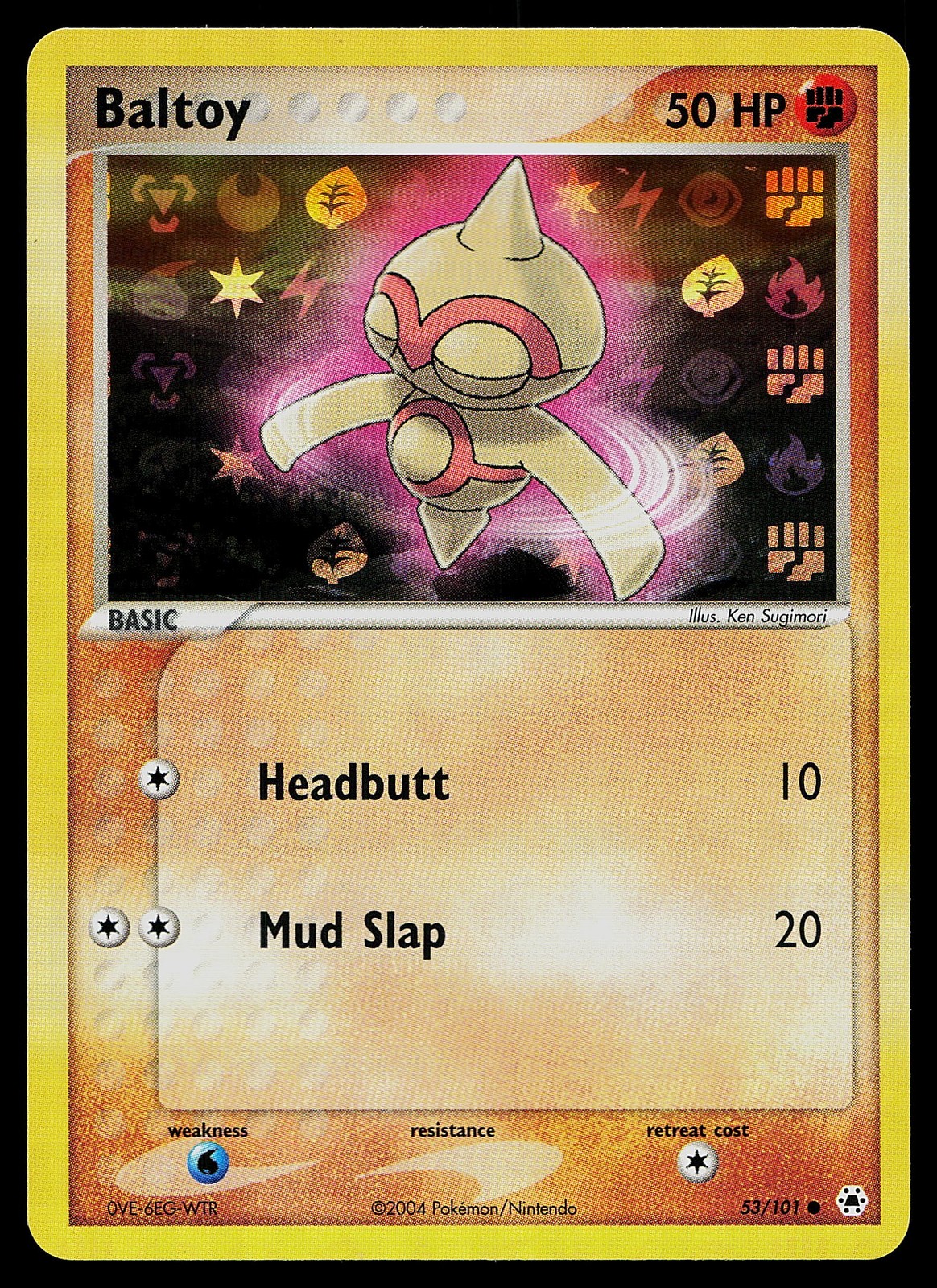 Pokemon Card - Baltoy Hidden Legends 53/101 Common Reverse Holo