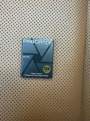 Prograde Digital 128GB microSDXC UHS-II V60 Memory Card (250MBps) Gold Card
