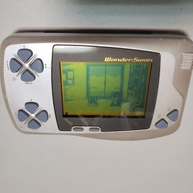 Bandai WonderSwan Console Silver Pearl White SW-001 Tested Working See Photos