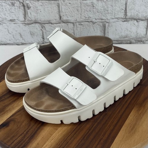 Papillio by Birkenstock Arizona femmes 8/39 plates-formes épaisses blanches étroites  - Photo 1 sur 14