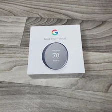 Google Nest Thermostat Model G4CVZ (Charcoal) Open Box Brand New