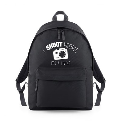 I Shoot People For a Living Backpack Rucksack Tasche 18L Fassungsvermögen 42 x 31 x 21 cm