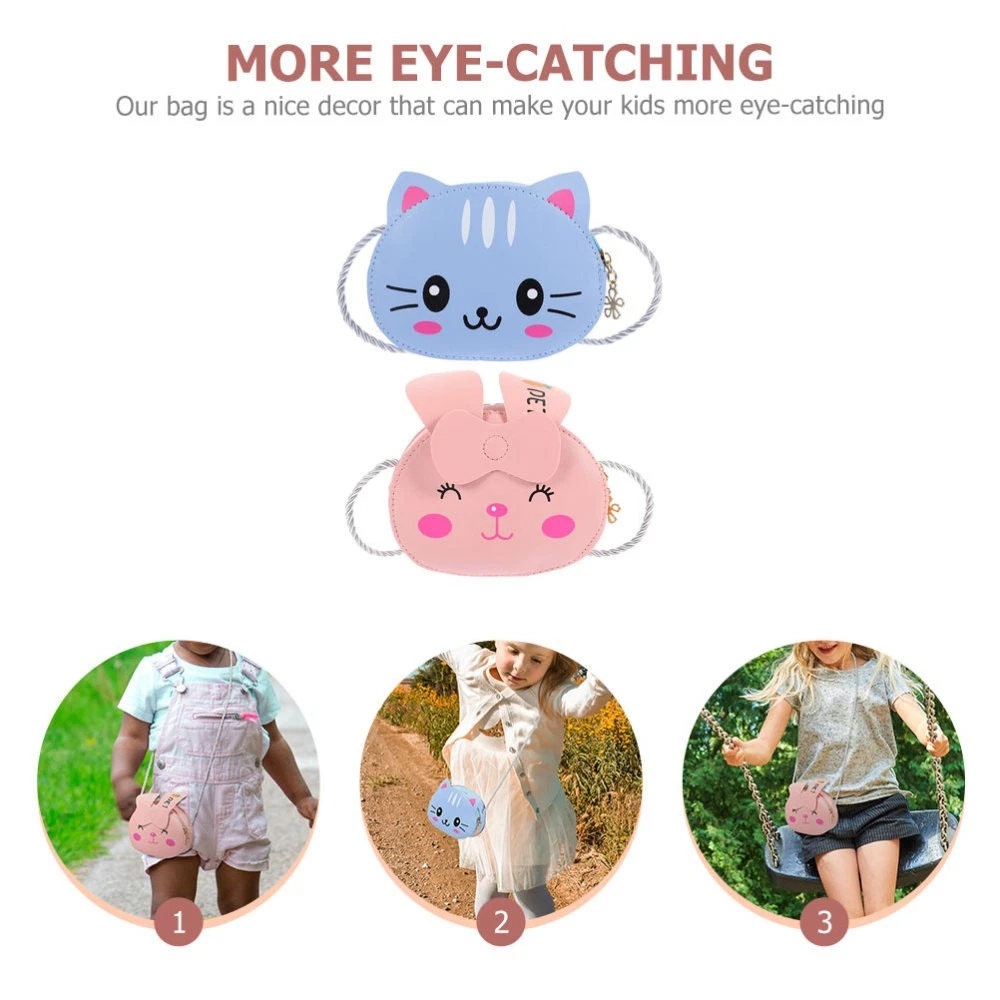 BOYY Borsa a tracolla singola cartone animato 2 pezzi portamonete ragazza carina borsa a tracolla