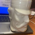Vintage Avon Milk Glass 1980 Mug Tankard Stein  “Casey at the Bat"