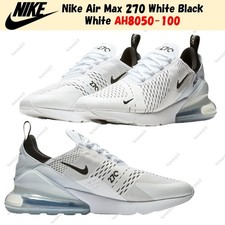 Nike Air Max 270 White Black White AH8050-100 Men's Size