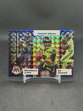 2020 Panini Mosaic  Marshawn Lynch, Russell Wilson DK Metcalf Flea Flicker PRIZM