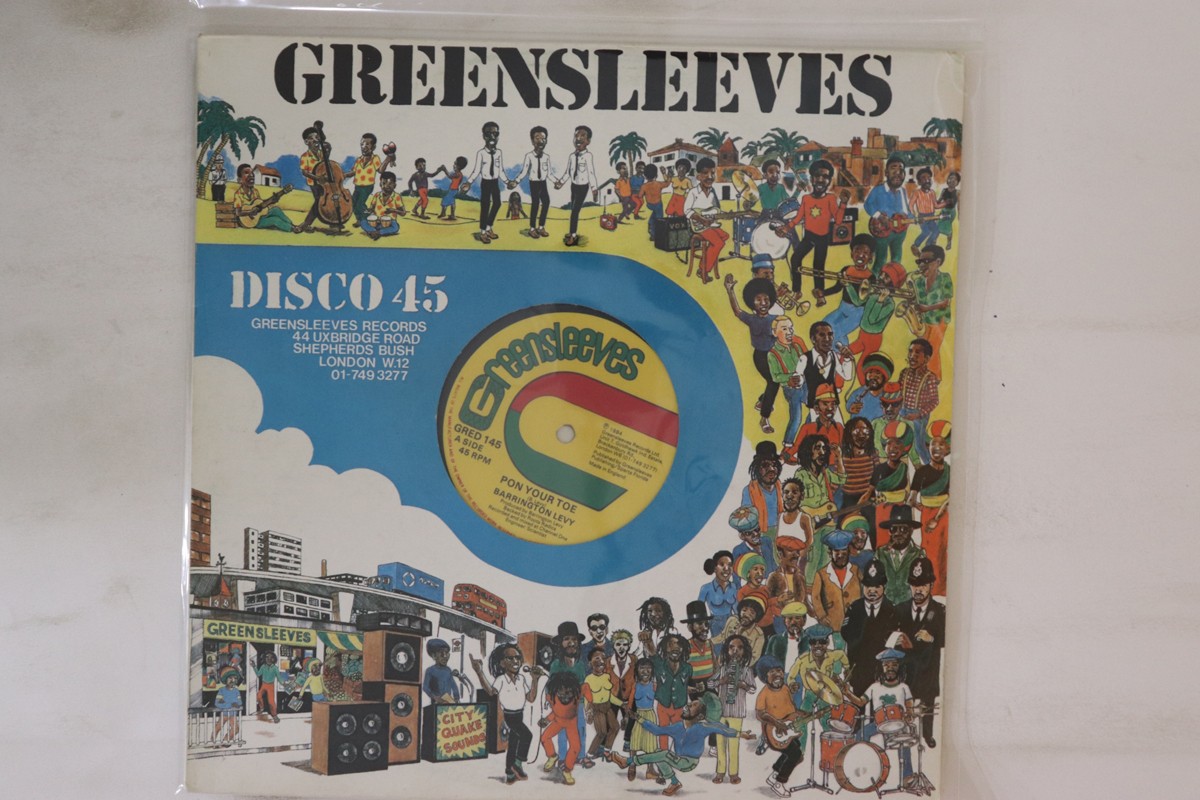 英12” Barrington Levy Pon Your Toe GRED145 Greensleeves Records /00250 12 Barrington Levy Pon Your Toe Gred145 Greensleeves Records