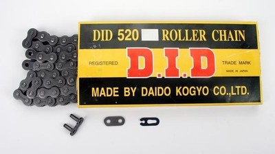D.I.D. 520 Standard Chain 108 Link Chain w/ Masterlink Non O-Ring D18-521-108
