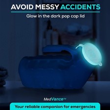 1000ml Portable Urinals for Men, 3 Pack   Spill Proof Men's Urinal Bottle w/G...