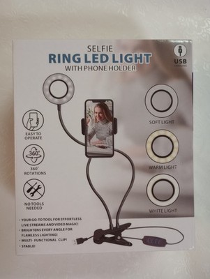 Selfie Ring LED Light with Phone Holder