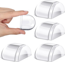 4 Pieces Floor Door Stopper No Drill Shower Door Stopper Self Adhesive Rubber Bu