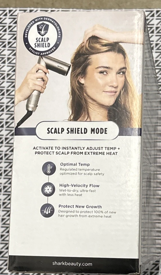 Shark FlexFusion Hair Dryer with Fusion Hair Brush, Ceramic Air Styler HD641 NEW - Image 3 of 4