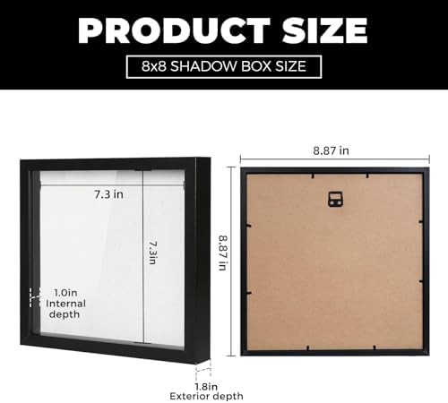 Shadow Box Picture Frame Display Case Memory Box