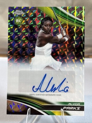 Alycia Parks   (RC | Auto | Geometric Refractor) -- 2025 Topps Chrome #CA-APS