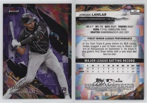 2024 Topps Finest Uncommon Purple Refractor /200 Jordan Lawlar #167 Rookie RC