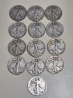Walking Liberty Half Dollar Coins lot of 13