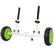 Heavy-Duty Kayak Cart 10" PU Wheels Width Adjustable Sit-On-Top Dolly