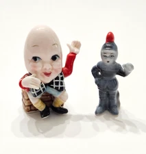 Vintage Miniature Humpty Dumpty and King's Men Figurines Bone China