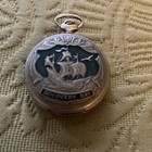 Chain, Ussr Soviet Union, Working #6622 Molnija Discovery Day Pocket Watch with