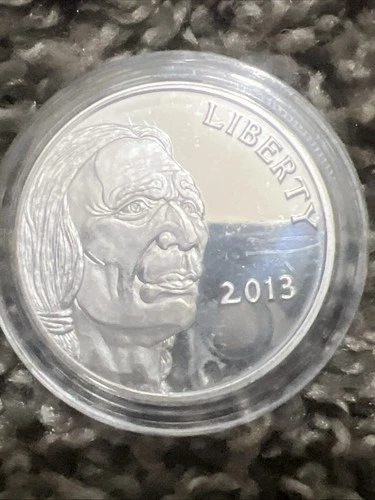 2013 United States Liberty Indian Head Buffalo 1 Troy Ounce .999 Silver Round