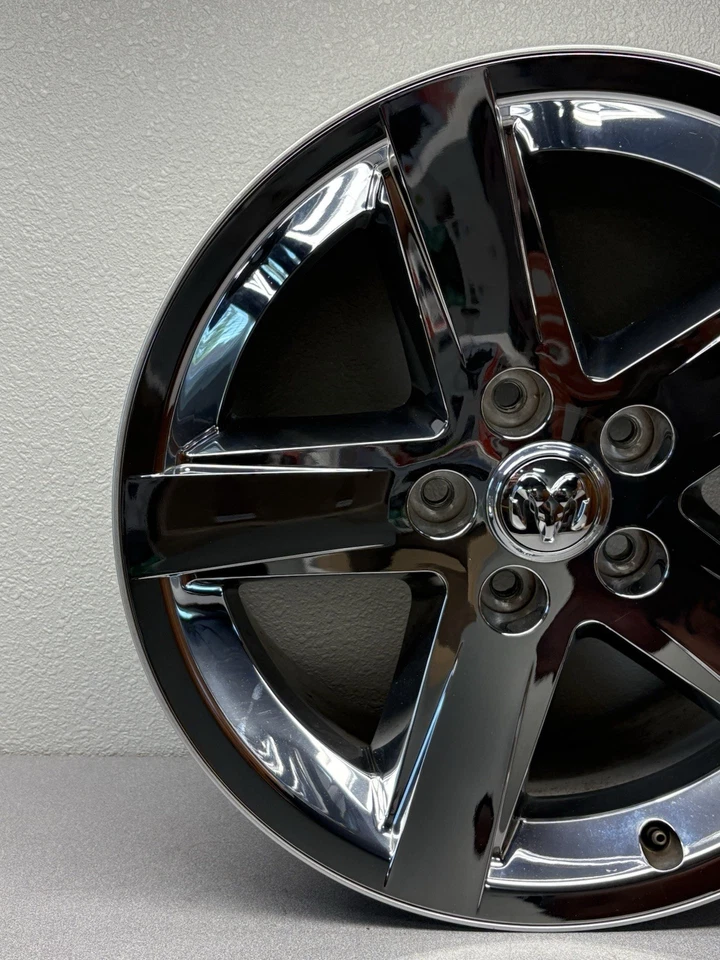 (1) OEM DODGE RAM 1500 2009-2019 CHROME CLAD ALLOY WHEEL 20x9 RIM 5 Lug Spoke - Image 2 of 4