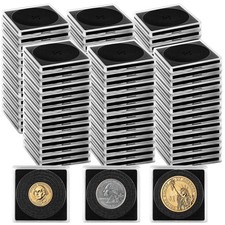 160 Acrylic Coin Holders Coin Cases Snap Protectors For 20mm40mm Collection