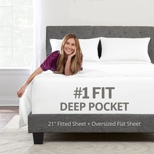 Extra Deep Pocket Full Bed-Sheets   4-Piece Includes: 18  -21  