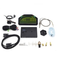 9in1 Race Dash Dashboard LCD Digital Gauge Waterproof Full Sensor Kit Tachometer