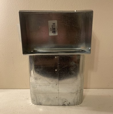 10x6  to 6'' Oval Wall Stack Head HVAC Duct Boot Galvanized