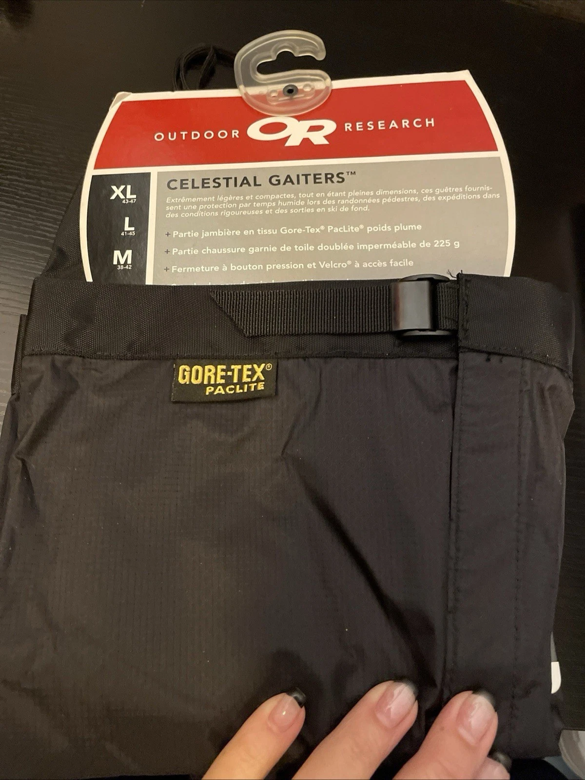 Men’s Outdoor Research Celestial Leg Gaiters Gore-Tex Paclite Black SzM 6-9 READ
Opens in a new wind