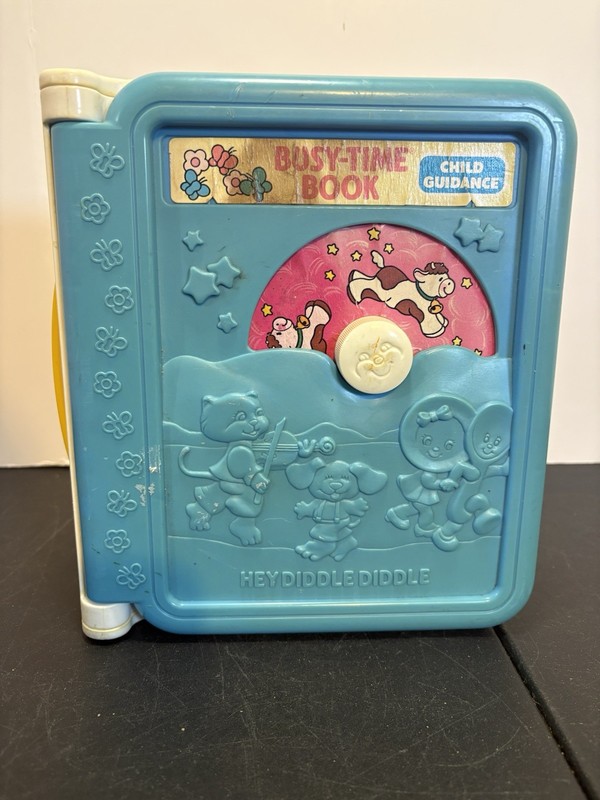 Vintage CBS Tots Busy-Time Book Nursery Rhymes 1985 Child Guidance 