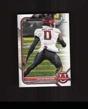 2021-22 Bowman University #76 Jaylen Watson ROOKIE CARD