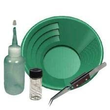 Sluice Monkey 12" Green Gold Pan Sniffer Vial Tweezers