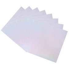 100 Pack Toner Reactive Foil 8.5"x11" A4 Foil Paper for DIY Craft,Laser Silver