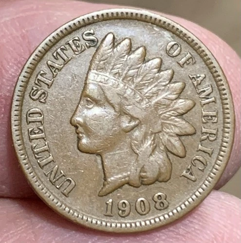 1908s Indian Cent nice original VF+ condition coin, no issues nice color!