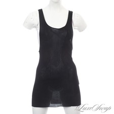 Tom Ford Made in Italy Black Semi Sheer Ribbe...