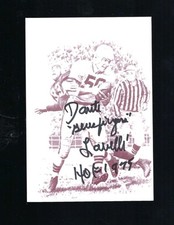 DANTE GLUEFINGERS LAVELLI Cleveland Browns Signed 4x5 1/2 Print HOF 1975